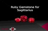 Benefits of wearing Ruby Gemstone for Sagittarius