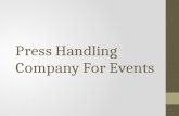 Press handling company for events