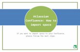 Atlassian confluence how to import space
