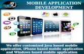 Thinkdebug is a Mobile Application Development Company in india.