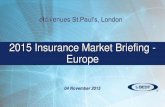 Insurance Market Briefing Europe- EMEA Overview