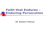 Faith that endures   persecution