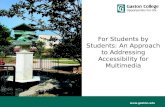 For students by students