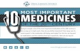Top 10 Most Important Medicines and Scientists of the 20th Century