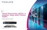 Cloud payments (HCE): a simpler step with Thales HSMs