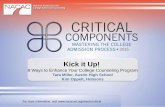 8 Ways to Enhance Your College Counseling Program - NACAC Critical Components Presentation