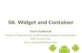 06. Android Basic Widget and Container