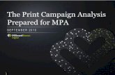 Print media advertising campaign analysis