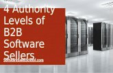 4 Authority Levels of B2B Software Sellers