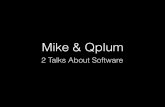 2 Talks About Software