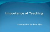 Importance Of Teaching