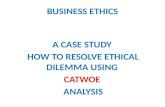 Business ethics  catwoe method