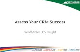 CRMUG Webinar - Assess Your CRM Success