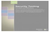 Security Testing, Concepts and Definitions