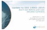 BlueScape & Coto Consulting Update to ISO 14001:2015 Webinar 092116