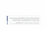 Learning classifiers from discretized expression quantitative trait loci