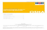 Osha: Lockout/Tagout Program & Training Materials