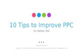 10 Tips to Improve PPC for Better ROI
