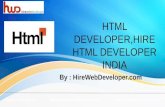 HTML DEVELOPER,HIRE HTML DEVELOPER INDIA