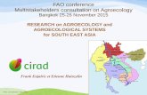 Research approaches on Agroecology and agroecological systems in Asian contexts