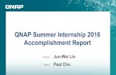 Accomplishment report at QNAP