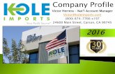 Kole Imports Company Profile 2016-VH