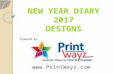 New year Diary 2017 Premium Designs
