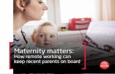 Maternity matters: How remote working can keep recent parents on board