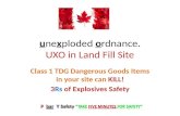 Unexploded ordnance in landfills