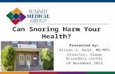 Can Snoring Harm Your Health?
