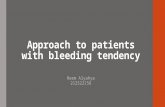 clinical approach to patients with bleeding tendency
