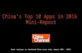 China's Top 10 Apps Mini Report