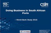 Cost of doing business through the ports