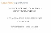 Derek stebbing local plans expert group