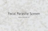 Fecal Parasite Screen