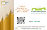 Global Industrial Truck Market 2015 - 2019