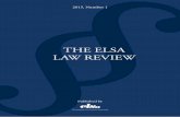 ELSA Law Review 2015, no1 1st edition