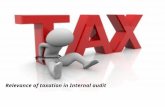 Relevance of taxation in internal audit