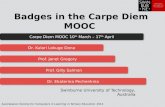 Badges in the Carpe Diem MOOC