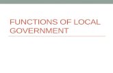 Functions of local government
