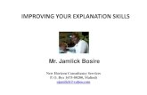 Improving your explanation skills