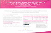 Poster: Communication in Mobile and Virtual Work