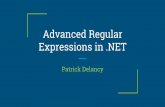 Advanced Regular Expressions in .NET