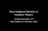 Patriots vs. Texans