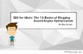10 Basics of Blogging SEO by Blog Tyrant (Created by SmartKeywordTool.com)