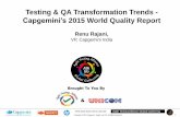 Atagg2015 Testing QA transformation trends - capgemini’s 2015 world quality report