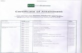 Certificate Of Attainment 3
