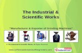 Grinding Machines by The Industrial & Scientific Works Coimbatore