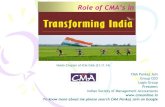 Role of cma's in transforming india