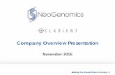 2016 11 07   neo company overview presentation